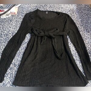 Black Long Sleeve Maternity SET pants and shirt medium